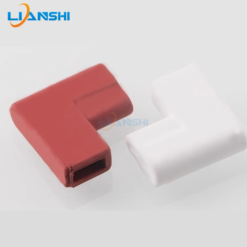 100pcs 2.8 flag shaped silicone sheath 110 elbow double wire insulated high temperature sheath DF110-4.0
