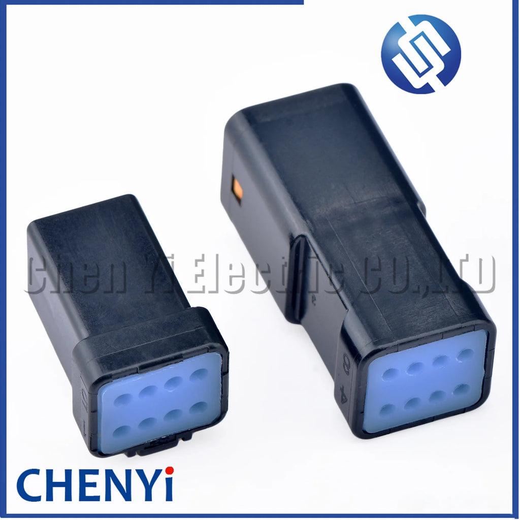 5 sets Black or white 8 Pin Automotive Waterproof Connector Male or Female Butt Plug 08R-JWPF-VSLE-S 08T-JWPF-VSLE-S With pins