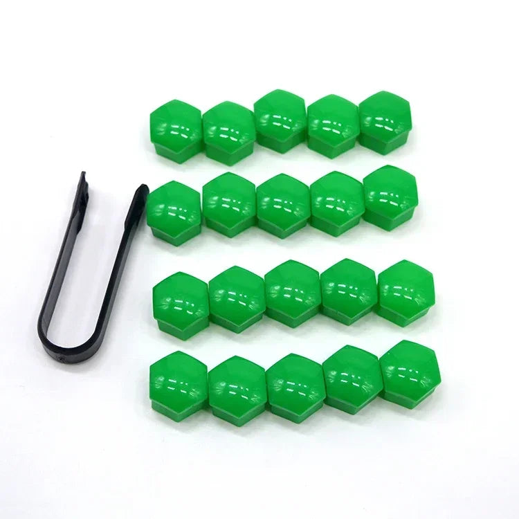 20Pcs 17mm/19mm/21mm Car Wheel Nut Bolts Caps for Audi A6 C6 A4 B7 Citroen Skoda Octavia A7 Tesla Model S / 3 / X Amagi