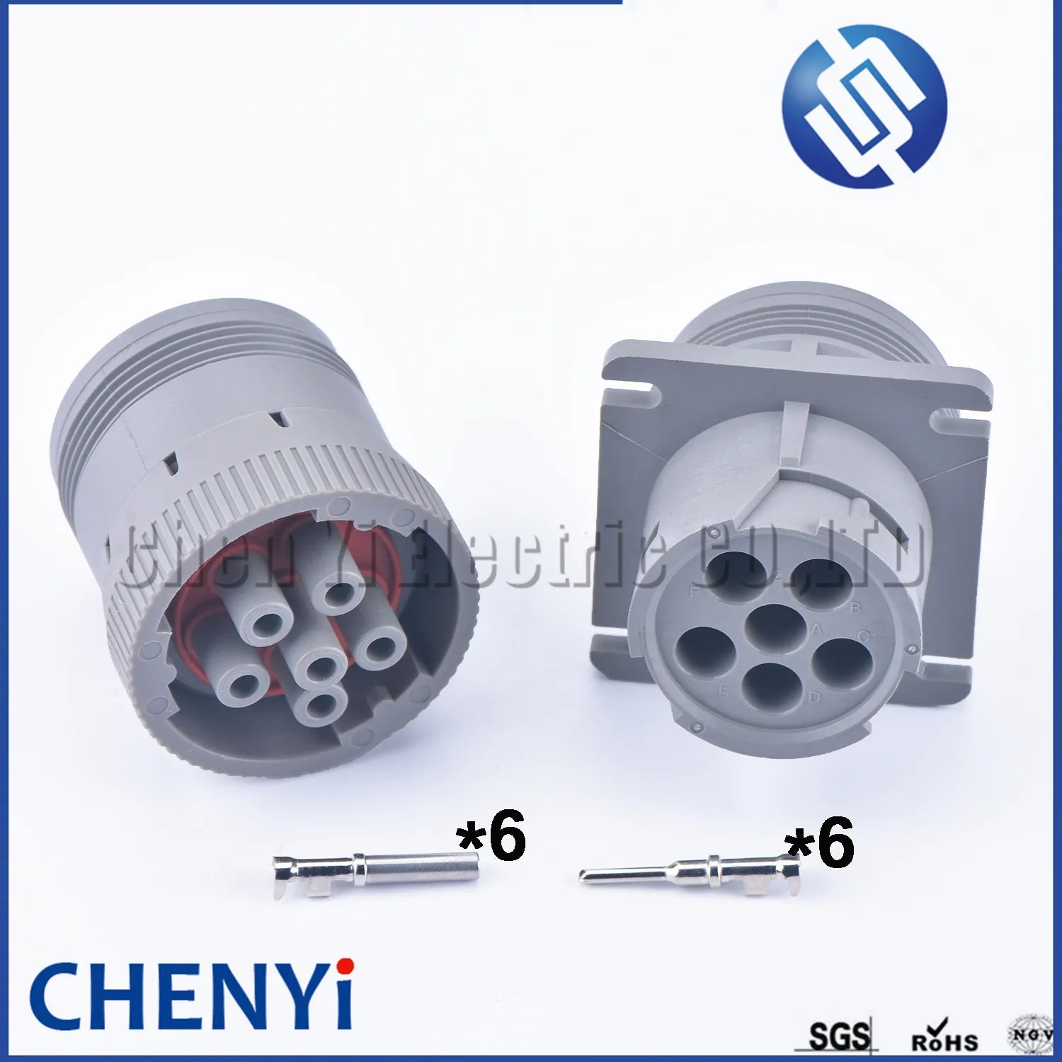 Gray 6 Pin HD16-6-96S HD10-6-96P 1.5mm Series Connector Waterproof Flame Retardant Plug For DEUTSCH
