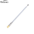 1PC 370mm 5 Sections Telescopic Stainless Steel AM FM Radio Universal Antenna Hot sale