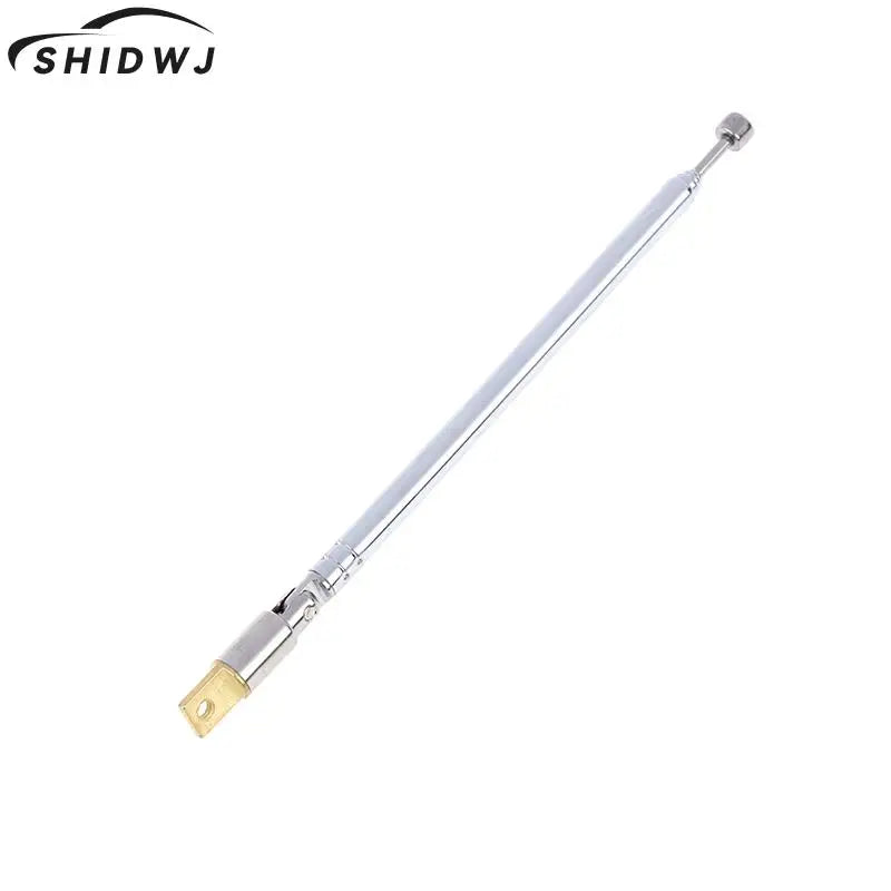 1PC 370mm 5 Sections Telescopic Stainless Steel AM FM Radio Universal Antenna Hot sale