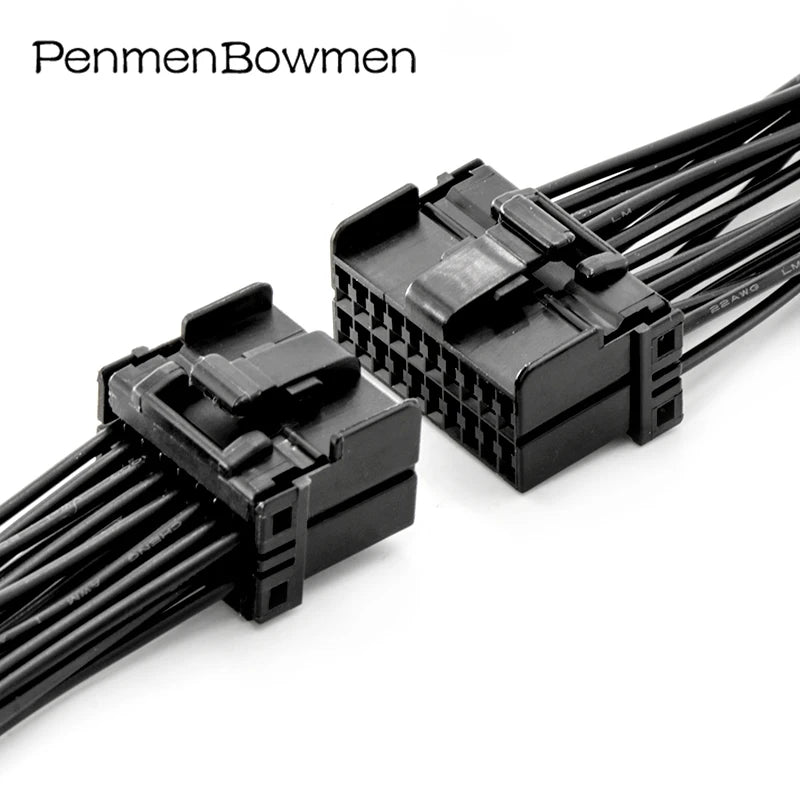 1 Set 6 8 12 16 20 Pin 1.2mm Sheathed Car Window Lifter Plug Connector Wire Harness 174047-2 174045-2