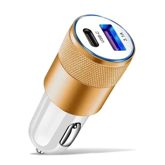 66W USB Car Charger Fast Charging Type C Chargers PD QC 3.0 Phone Charger in For IPhone 15 Pro Max Xiaomi Huawei Samsung Amagi