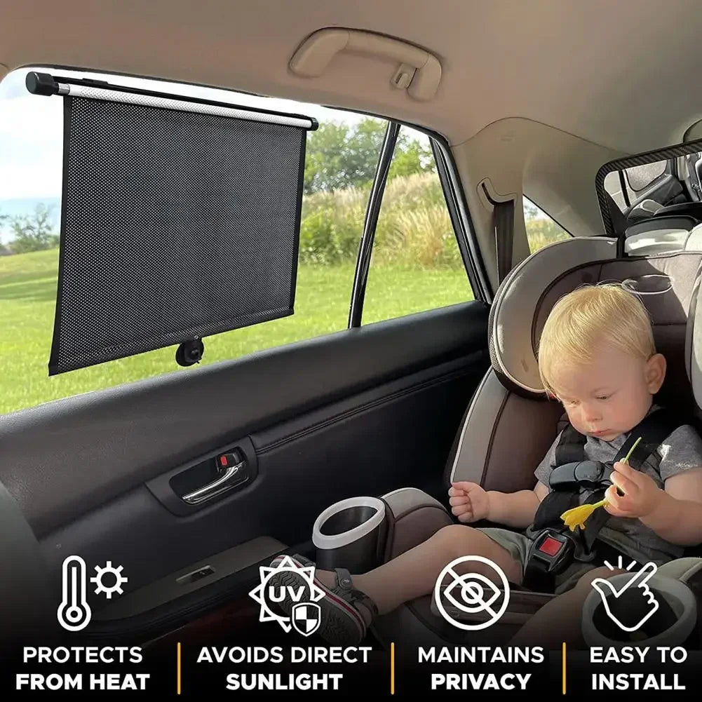 Car Retractable Sunshade Curtain Sunshade And Heat-insulating Side Window Curtains Curtains For Sunshade Blocking amabilis Tools