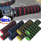 4pcs Universal Grip Comfort Sponge Foam Handle Bar Motorcycle Dirt Bike E-bike Grip Cover Non-slip Soft Handlebar Bicycle Part
