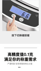 Household Kitchen Scale Baking Precision Food Scale 0.1g Gram Small Desktop Scale Tea Scale High Precision Digital Scale Compact