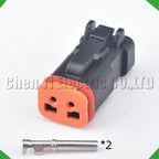 2-Pin Wire Harness Harness Waterproof Connector excavator headlight headlight