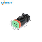 Dechi type connector DT06-2S/DT04-2P waterproof connector, 2p LED spotlight plug wiring harness