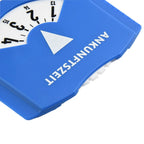 1 Pc Car Parking Disc Timer Clock Arrival Time Display Blue Plastic Portable Parking Time Tools 24 Parking Disc Parking Meters