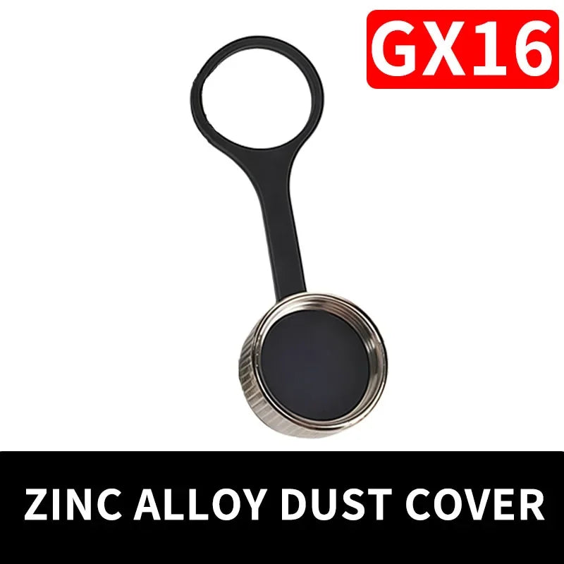 GX12 GX16 GX20 Aviation Connector Dust Cover, Threaded Protective Cap for Plug/Socket, Waterproof, Metal/Plastic Options