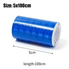 Car Reflective Tape Safety Warning Car Decor Sticker Reflector Anti-collision Strip Protective Tape Strip Film Auto Moto Sticker