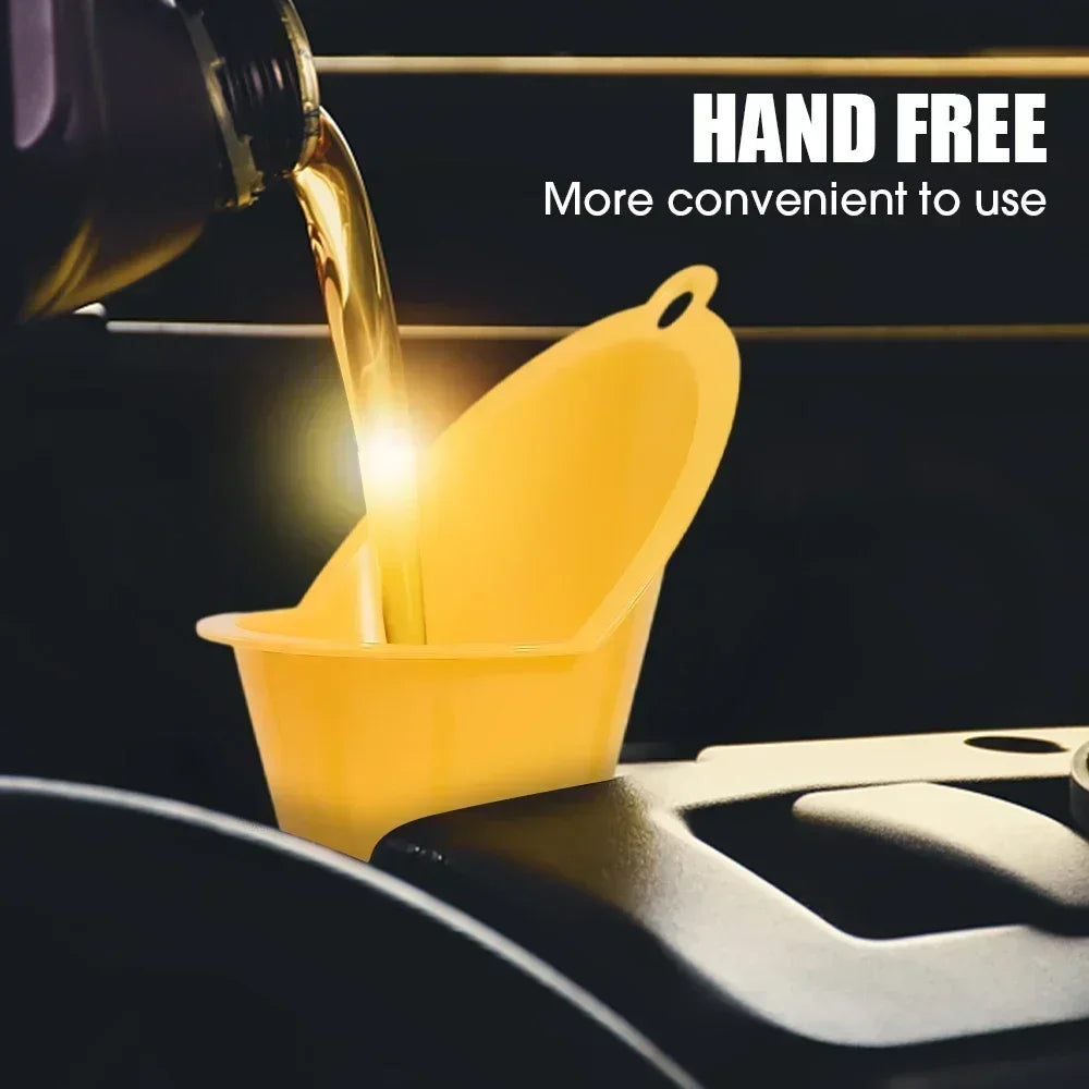 Car Long Stem Funnel Oil Fuel Filling Tools Anti-splash Plastic Oil Funnel Motorcycle Refueling Tools Auto Accessories Amagi