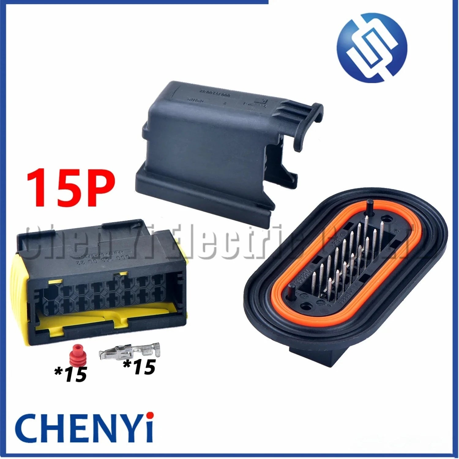 15 Pin 16P  Automobile connector Board Wire harness Plug 0001530022 964589-1 2-968814-2 968815-1 968814 29688142 For truck