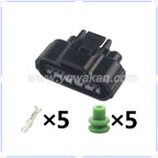 5-Pin Connector Waterproof 2.2mm Female Connector Automotive Wire Harness Cable Socket for Toyota 90980-11024 7283-7050-30 11024