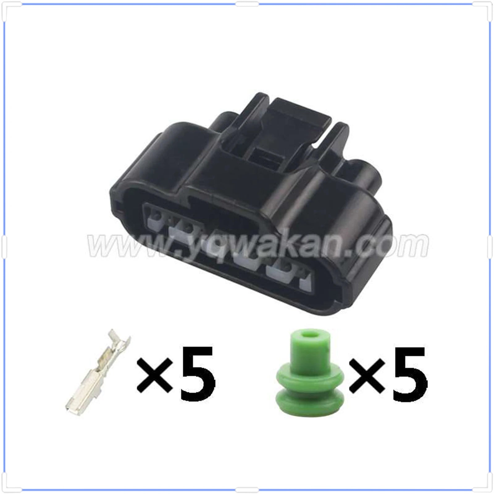 5-Pin Connector Waterproof 2.2mm Female Connector Automotive Wire Harness Cable Socket for Toyota 90980-11024 7283-7050-30 11024