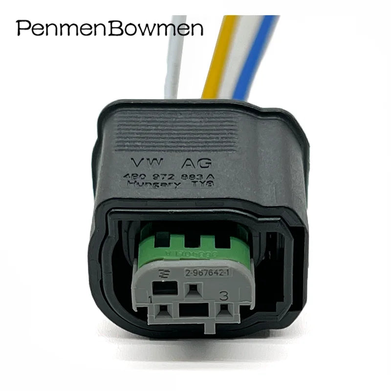 1 Set 3 Pin 2-967642-1 Car PDC Parking Electrical Cable Connector Waterproof Female Wire Harness Plug For Ford BMW 4B0972883A