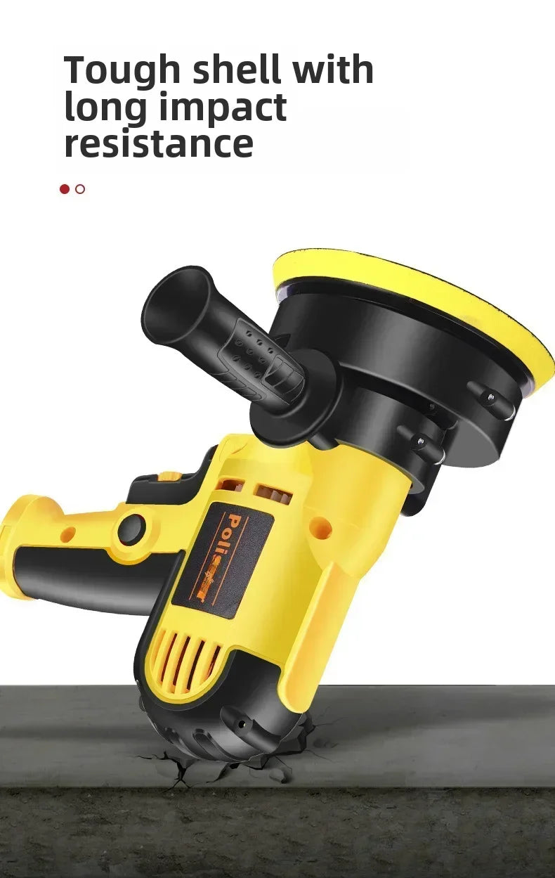Car Beauty Waxing Machine Automotive Polishing Scratch Repair Small Electric Flat Polishing Machine European Plug Amagi