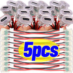 Snap in Panel Mount Type C Female Socket Waterproof C Jack 2 Pin Bare Wire Pigtail 5V 3A Power Charger Port for Car Truck DIY