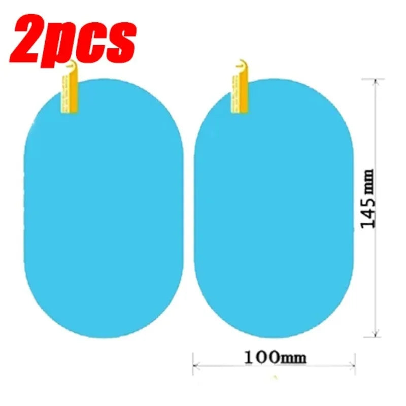 1-4PCS Car Side Window Rearview Rain Film Anti-Fog Rain-proof Car Window Mirror Waterproof Sticker Films Decals Rain Proof Films