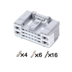 Suitable for Kia, Hyundai and BYD car door A-pillar and B-pillar wiring harness connector plugs 6098-7907/3098-7912