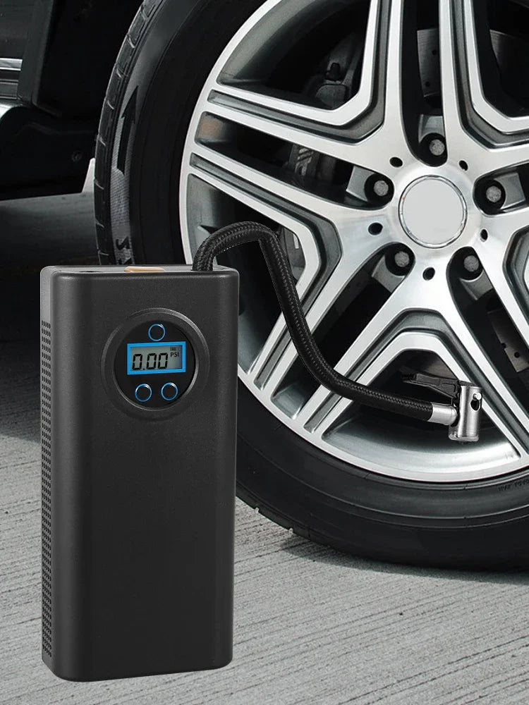 Nflate Your Car Tires 3000 Mah Wireless Tire Inflator Charging Handheld Inflator Pump Tram Motor Wireless Inflator Or Motorcycle