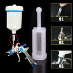 5-30PCS Car Paint Spray Gun Filter Anti Clogging Paint Feed Nozzle Replaceable Nylon Fine Mesh Filters for Automotive Detailing