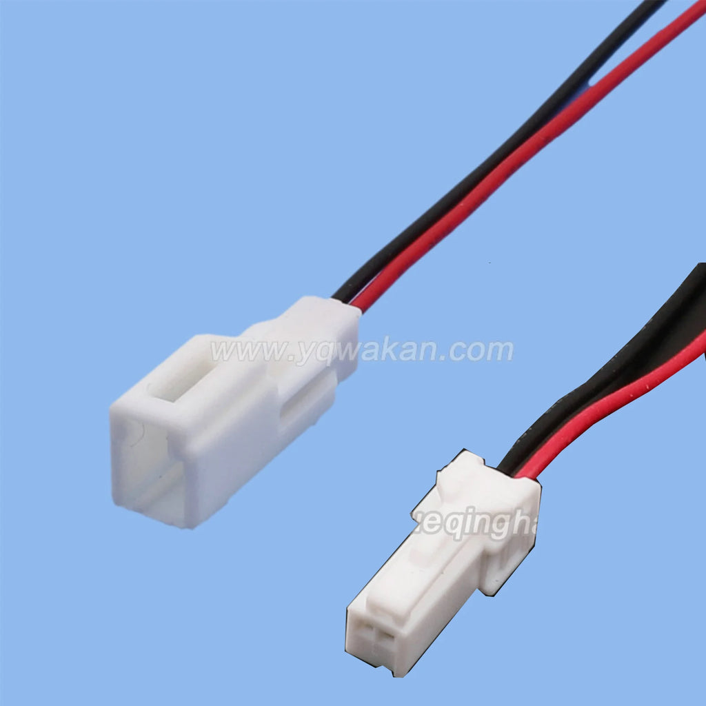 2 Pin Unsealed 3A02FW 3A02MW Rear View Mirror Harness Female Male Connector Automobile Socket Wiring Harness