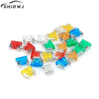 24pcs Auto Car Truck Motorcycle Fuses 5A 10A 15A 20A   Mixed Sizes Low Profile Kit Micro Mini Blade Fuse