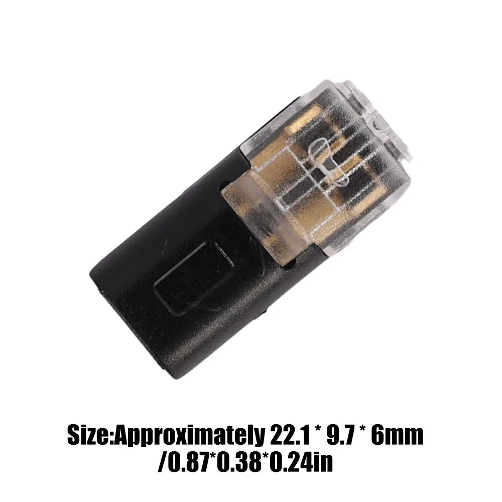 2 Pin Way Plug Wire Cable Snap Connectors Waterproof Electric Wire Double-Wire Plug-In Connector with Locking Buckle