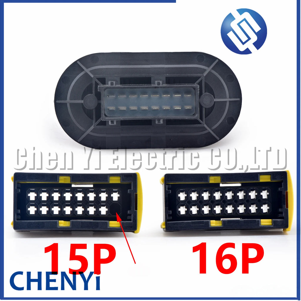 15 Pin 16P  Automobile connector Board Wire harness Plug 0001530022 964589-1 2-968814-2 968815-1 968814 29688142 For truck