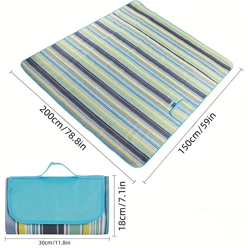 Waterproof Sandproof Camping Mat Picnic Blanket Beach Mat Portable Camping Beach Blanket for Hiking Camping Foldable Amagi