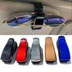2PC Universal Car Sun Visor Glasses Box Sunglasses Clip Card Ticket Holder Fastener Pen Case Eyeglasses Clips Accessories Amagi