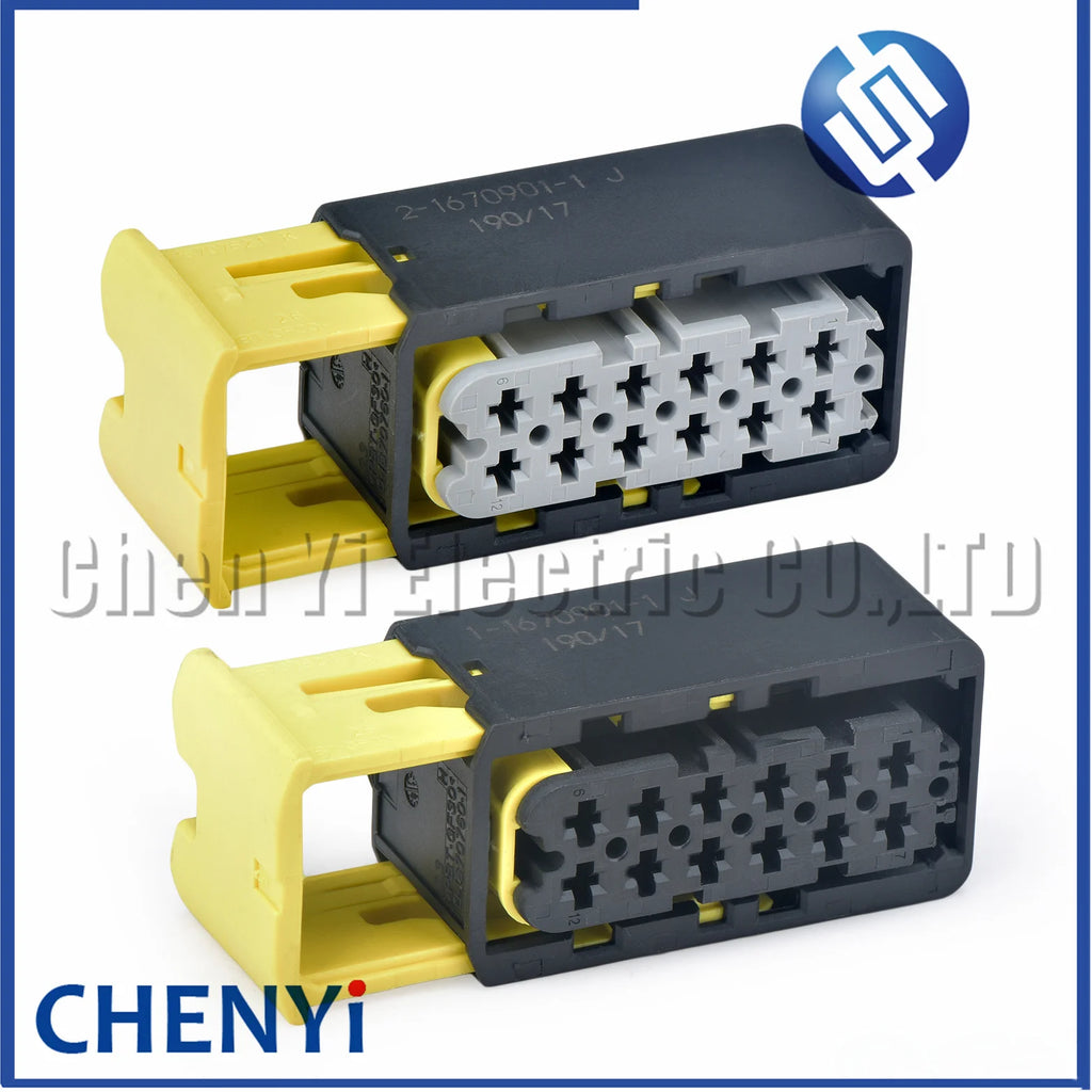 12 Pin 2.8mm series Automotive waterproof connector Wire harness plug 1-1670901-1 2-167090-1 1670866-1 1670865-1 For truck