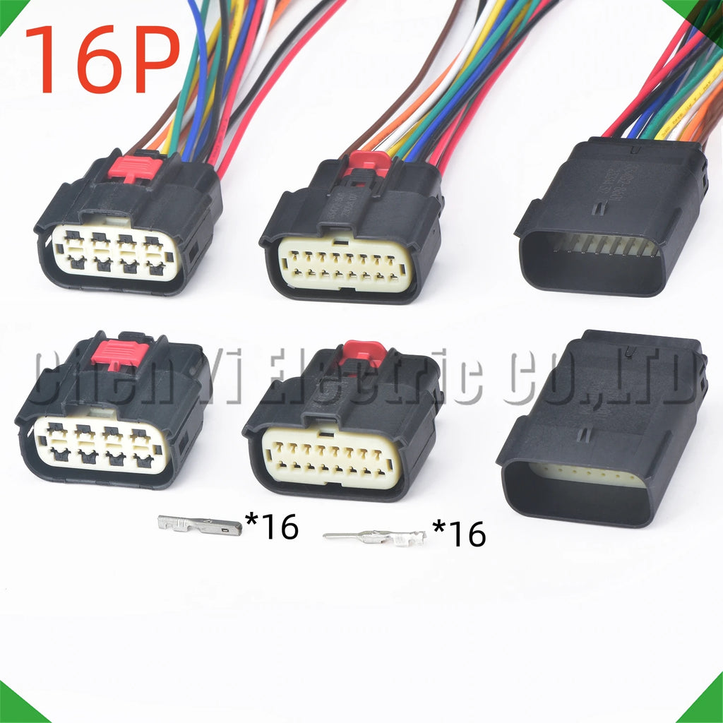 16-pin auto connector connectors headlight light harness 33472-1601 33482-1606 headlight
