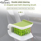 1Pcs Double Sided U Type Car Interior Openable Cleaning Brush Car Seat Belt Cleaning Brush Automotive Safe Belt Washing Tool