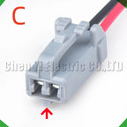 2 Pin Auto Connectors Electric seat reading light horn Wire harness Plug 7283-1020 9098...