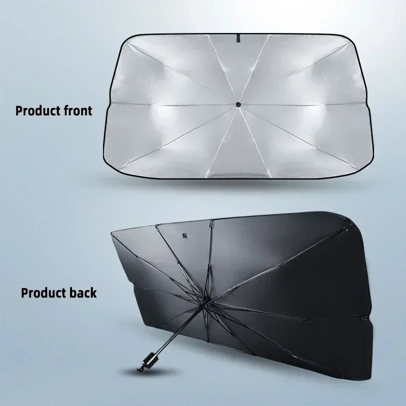 Windshield SunShade Umbrella Hemmed Edges Cover Protector Parasol Car Summer Sun Protection Front Window Sun Shade Amagi