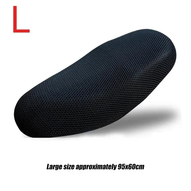 Motorcycle 3D Mesh Fabric Anti-skid Pad Scooter Seat Electric Bike Cover Sunscreen Summer Breathable Cushion Net Cover Amagi