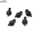5Pcs 6mm Useful Shaft Hole Dia Bakelite Potentiometer Pot Pointer Knobs Caps