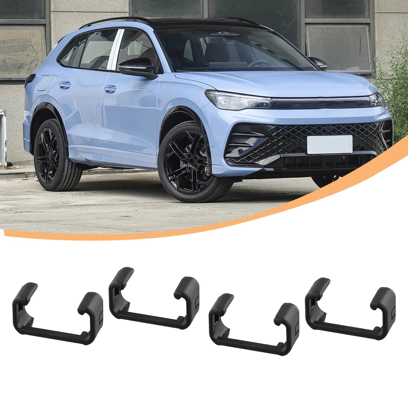 4X Seat Slide Rail Blanking Cap 5N0881347A  For Polo For Tiguan For Sharan Automotive Interior Seat Accessories