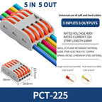 10/1000PCS Mini Fast Wire Connector Universal Wiring Cable Connector Push-in Conductor Terminal PCT-222/224 SPL-42/62 SPL-2/3/1