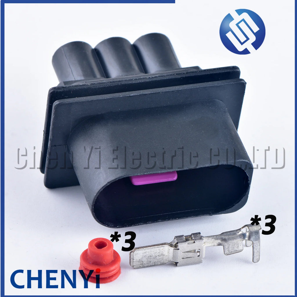 3 Pin Auto waterproof connector Cooling electronic fan Wire harness Plug 1J0906233 1J0 906 233 1J0906443 1J0 906 443