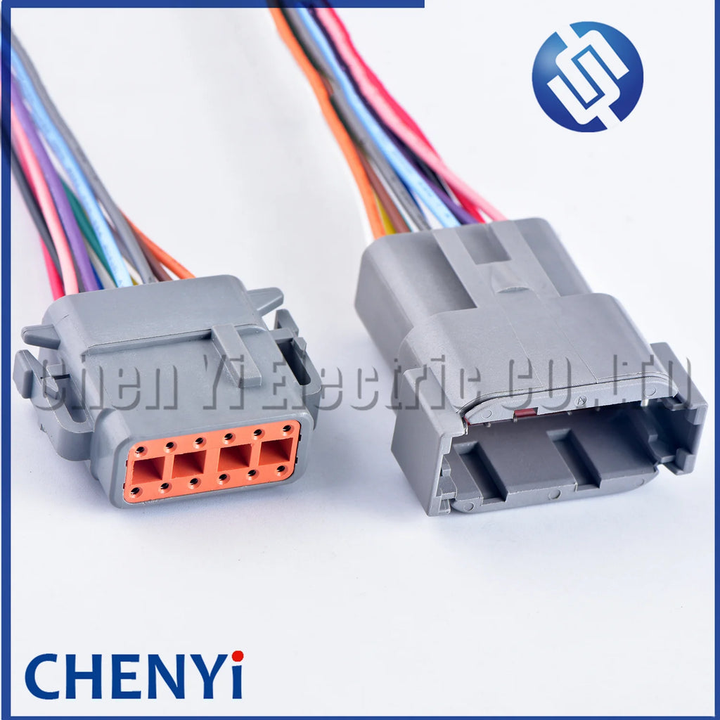 Deutsch DTM series 12 Pin DTM06-12S DTM04-12P male or female Automotive waterproof connector Sealed Wire Harness Plug 15cm wires