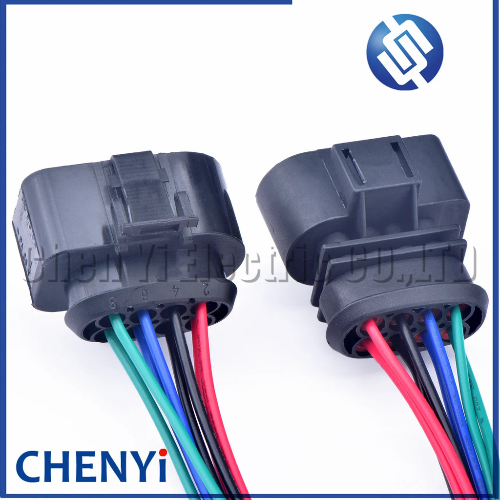 8 Pin Automotive Waterproof Connectors Car Oil Nozzle Throttle Parking Heater Wiring Harness Plug 3A0973834 3A0973734