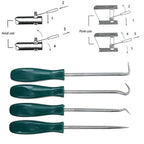 4Pcs Oil Seal Screwdrivers Set Car Auto Vehicle Pick Hooks For Garages General-Plumbers Mechanics Workshop Car Tools 135mm amagi