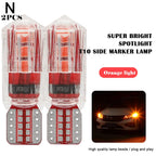 2pcs T10 W5W 194 LED Car Light Bulb Non-Pola 6SMD Canbus Car License Plate Light Interior Dome lights Reading Lamp 12V-24V Tools