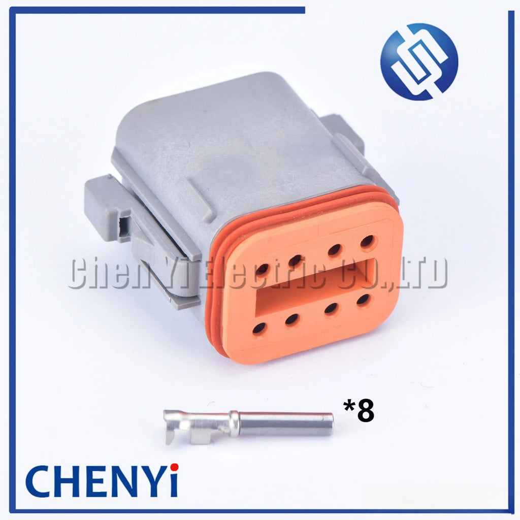 8 Pin Auto Waterproof Connector Wire harness plug PCB socket DT06-8S DT04-8P DT04-8P-L012 DT15-8P DT13-8P For Deutsch DT series
