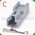2 Pin Auto Connectors Electric seat reading light horn Wire harness Plug 7283-1020 9098...