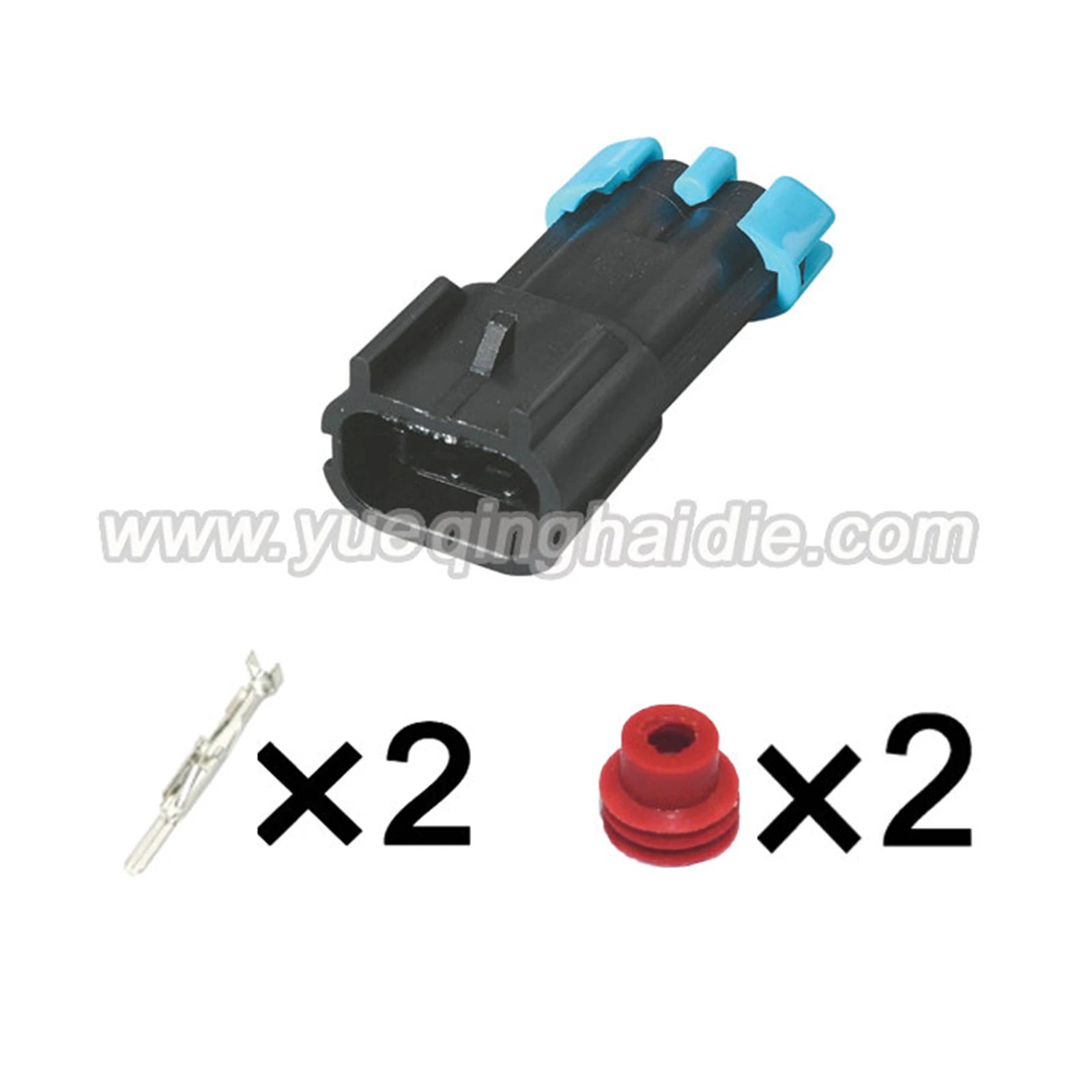 2-Pin Connector Waterproof Delphi 2.8mm Male Female Connector Automobile Wiring Harness Cable Socket 15300002 15300027